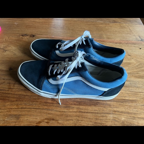 Vans Old Skool lace up low top navy shoes - Picture 4 of 7